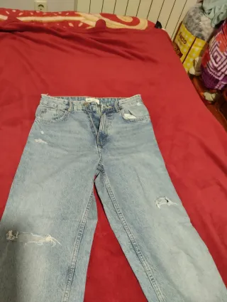 Pantalón Vaquero Zara Azul