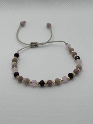 Pulsera Plata 18K Bañada Oro Perlas