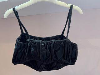Top bandeau negro Zara