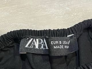 Top bandeau negro Zara