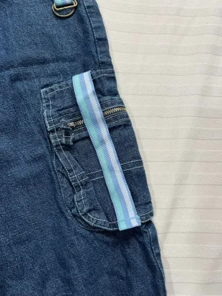 Pantalón Vaquero Cargo Azul
