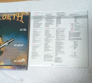 SHM CD Megadeth, So fár..So good..So what. Mini Lp
