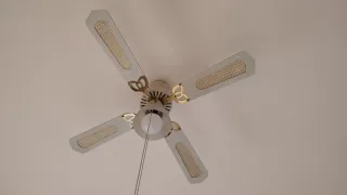 Ventilatore soffitto con luce oro bianco