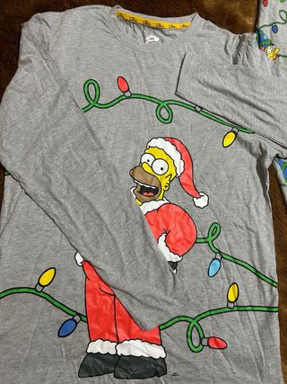Pijama Simpsons Navidad Talla M