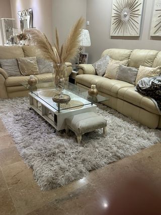 Alfombra pelo muy largo modelo ivory corte ingles