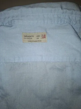 Camisa Zara Boys niño Talla 7/8