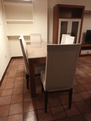 6 Sillas Salón Respaldo Alto Madera Negro