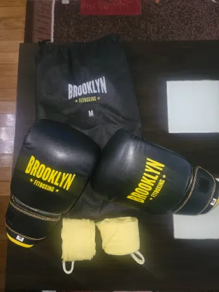 Guantes Boxeo Brooklyn Talla M + Vendas