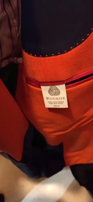 Chaqueta americana naranja talla 56