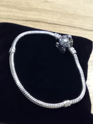 Pulsera Charms Carroza Cenicienta Plata