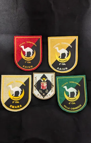 Lote 5 Parches Policía Territorial Sáhara
