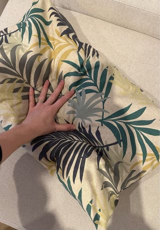 Cojín Ikea Hojas Tropicales