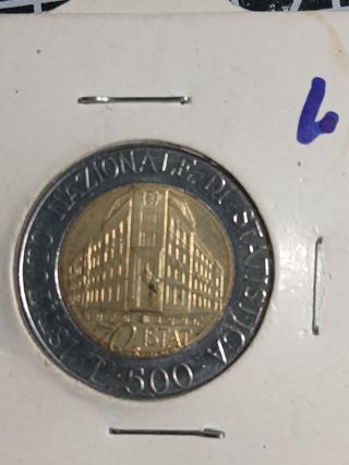 lotto di 5 monete italiane da 500 Lire