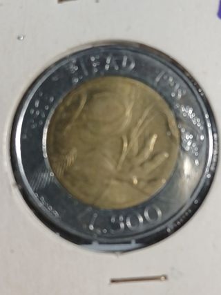 lotto di 5 monete italiane da 500 Lire