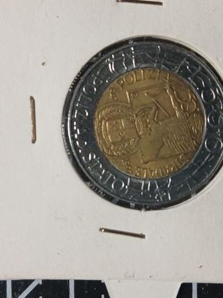 lotto di 5 monete italiane da 500 Lire