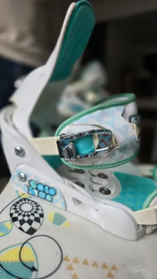 Tabla snowboard y fijaciones salomon