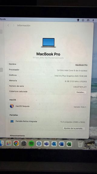 MacBook Pro 13' 2019 Touch Bar