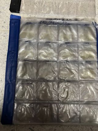 Hojas para monedas, carpetas coleccionismo