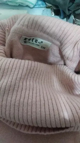 Jersey vestido rosa perlas Talla S/M