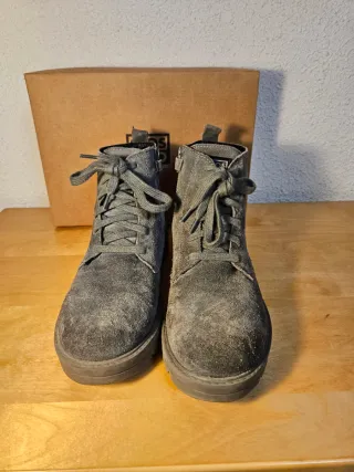 Botines Gioseppo Piel vuelta Gris T.37