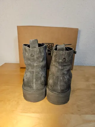 Botines Gioseppo Piel vuelta Gris T.37