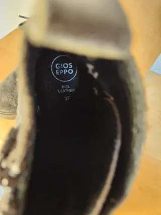 Botines Gioseppo Piel vuelta Gris T.37