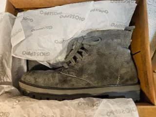 Botines Gioseppo Piel vuelta Gris T.37