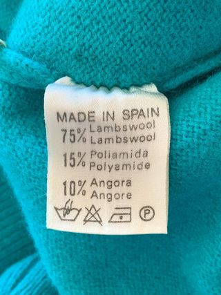 Jersey Lacoste Verde Lana Talla L Cuello de pico