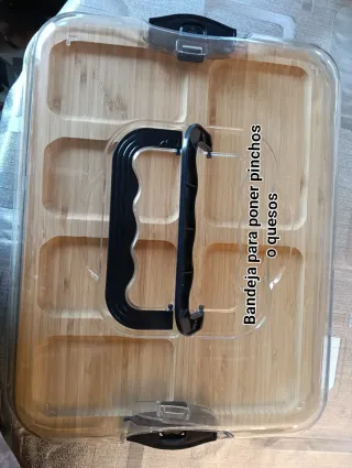 Bandeja para pinchos y quesos