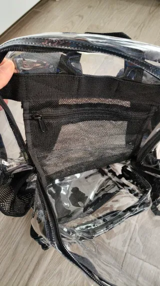 Bolso Transparente Negro