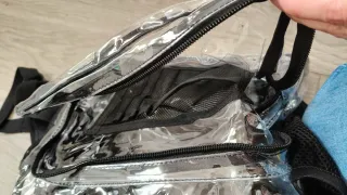 Bolso Transparente Negro