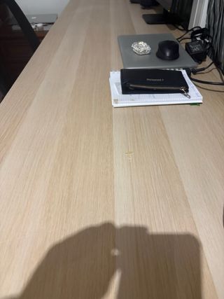 Scrivania doppia con cassettiera