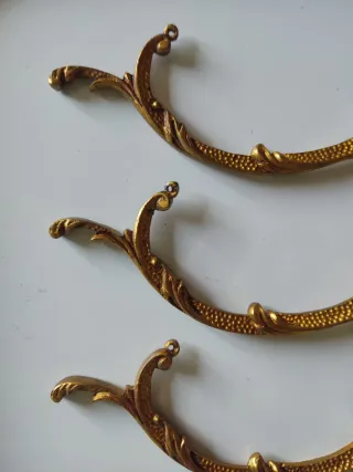 6 BRAZOS ADORNOS BRONCE PARA LÁMPARAS