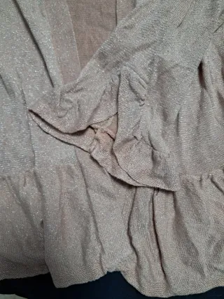 Cardigan Dorado Rosa Mujer