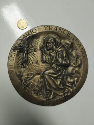 Medallón 1926 Bronce Eclesiástico