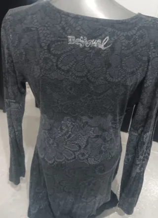 Vestido Desigual Negro y Gris