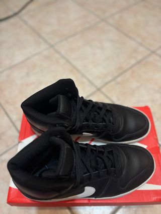 Nike Ebernon Mid Scarpe Uomo Nero Bianco