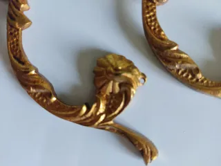 6 PRECIOSOS BRAZOS EN BRONCE ADORNOS PARA LÁMPARAS