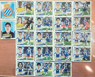 21 cromos RCD Espanyol LIGA ESTE 10-11