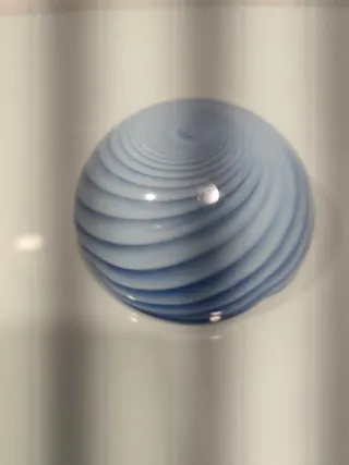 Cenicero Murano Azul y Blanco