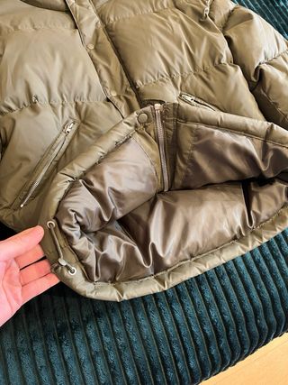 Plumífero Verde Zara Talla M