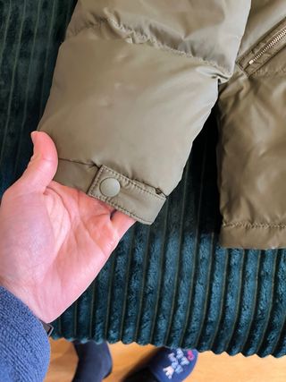 Plumífero Verde Zara Talla M