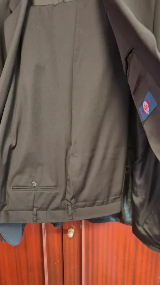 Traje de vestir gris Chaqueta talla 76  Pantalón72