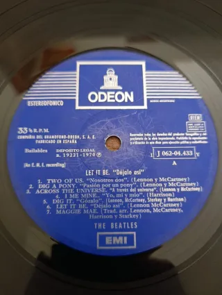 LP 1971 🇪🇸 The Beatles LET IT BE