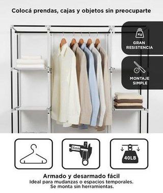 Armario Ropero Tela 7House Triple Grande