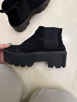 Botines negros plataforma