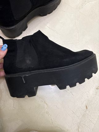 Botines negros plataforma