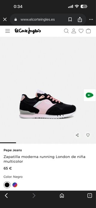 Zapatillas Pepe Jeans Negras y Rosas