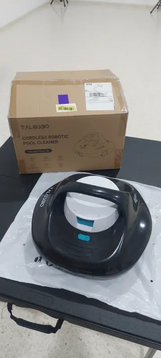 Robot Limpiafondos Piscina Negro/Azul