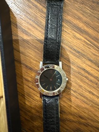 Reloj Bvlgari Negro y Plateado